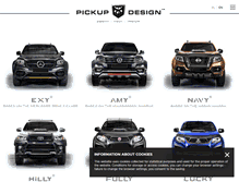 Tablet Screenshot of pickupdesign.com